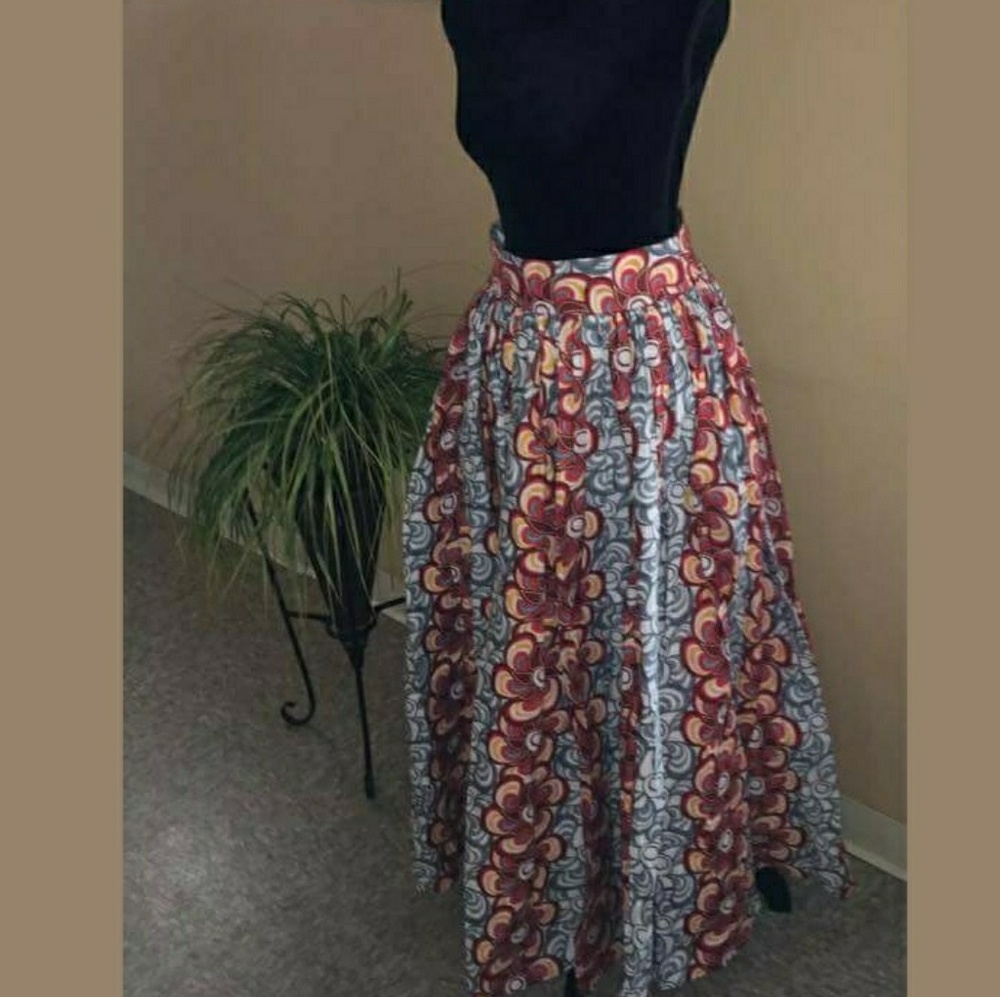 *Sold on Mercari *Ankara Maxi Skirt